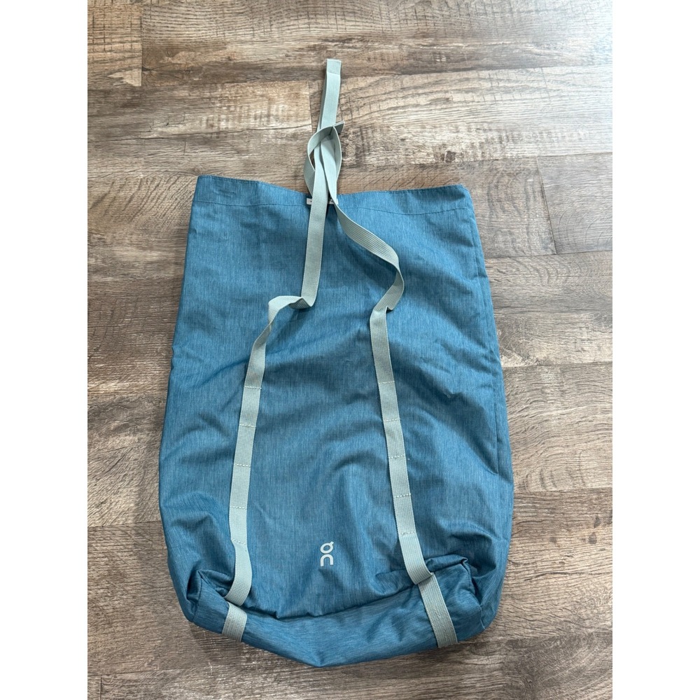 On Running Convertible Backpack Tote Bag Blue Heathered Tech Fabric Multi-Way